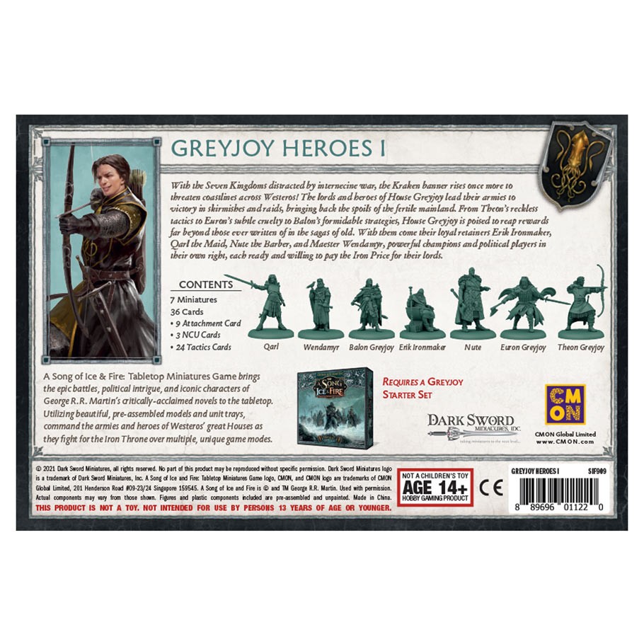 A Song of Ice and Fire : Tabletop Miniatures Game - Greyjoy Heroes #1